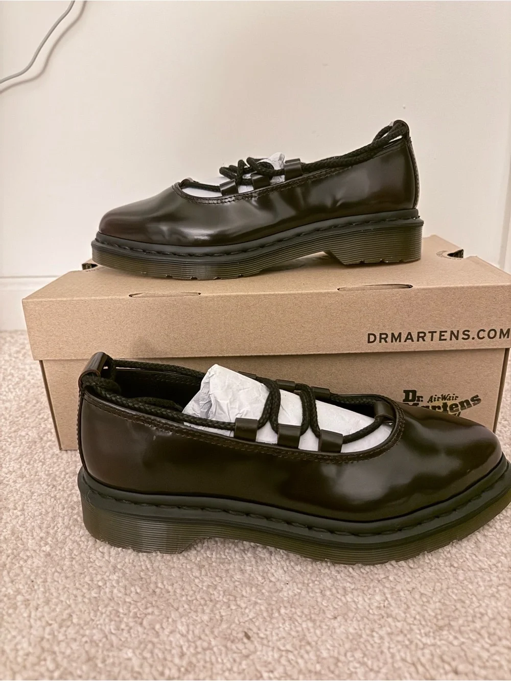 Dr. Martens Elphie II Mary Jane in Cherry Red